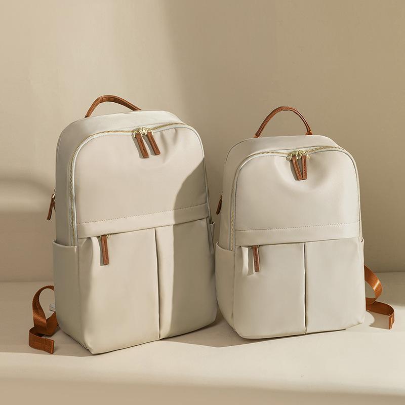 Backpack Female Simple Commuter Travel Bag Computer Backpack Canvas Large Capacity Junior High School Student Bag
