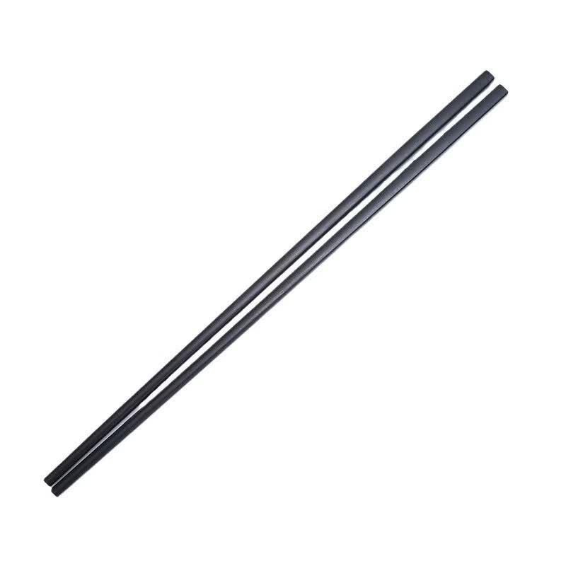 Xiwanhui Black Alloy Anti-Slip Chopsticks - Bamboo Joint (10 Pairs)