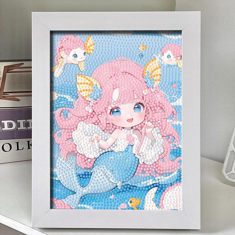 Diy Diamond Sticker Cartoon Princess Cute Girl Girl Wind Give Friends And Girlfriends Handmade Gifts