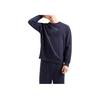 Armani Exchange SS24 Logo Letter Print Crew Neck Casual Long Sleeve Sweatshirt Men sweatshirt Navy-Blue 3DZMHK-ZJXRZ-65BH