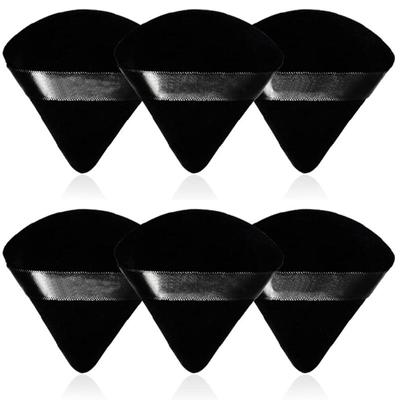 6 Pcs Velvet Triangle Powder Puff Make Up Sponges for Face Eyes Contouring Shadow Seal Cosmetic Foundation Makeup Tool