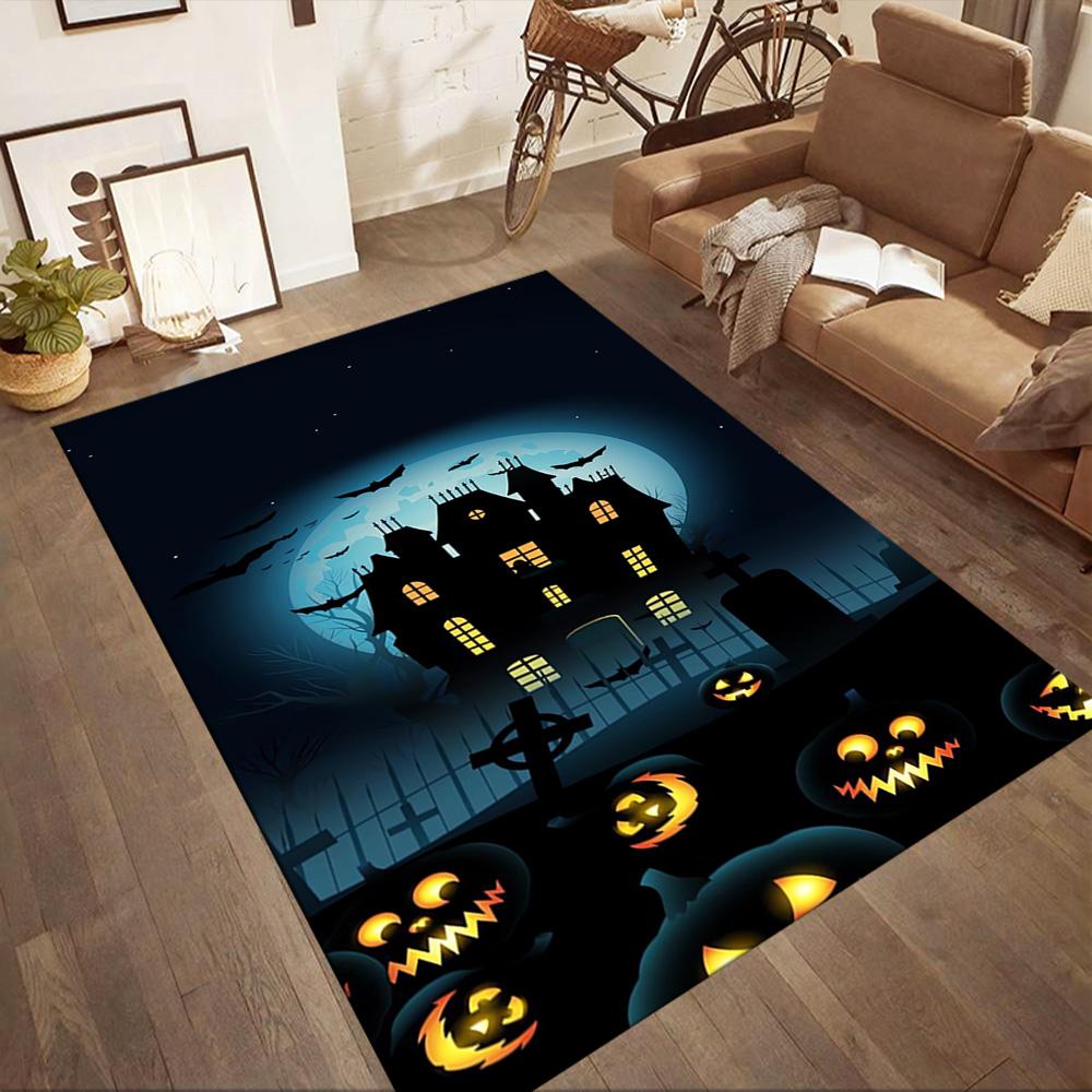 Halloween 90 Floor Rug Office Rug Perfect for Bedrooms Living Rooms Outdoor Entryway Antislip Carpet Decorate Offices Wedding Party Gift