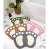 Cute Flocking Carpet  Door Mat Carpet Floor Rug Anti Slip Bathroom Rug Foot Pad