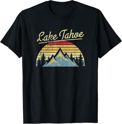 Vintage Retro Lake Tahoe National Forest Geschenk Unisex T-Shirt