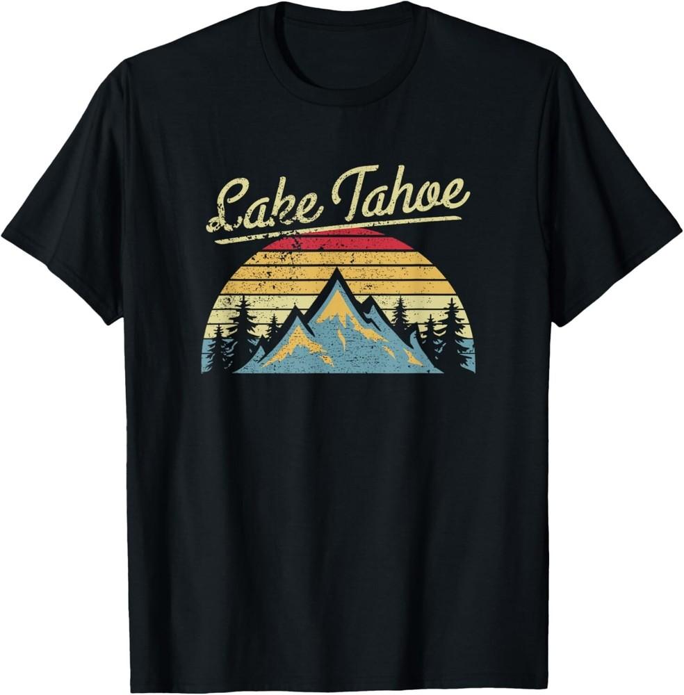 

Vintage Retro Lake Tahoe National Forest Gift Unisex T-Shirt 2XL