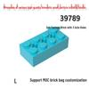 MOC Transfrontaliero Blocco da Costruzione a Piccoli Particelle (2x4 con 3 Fori per Assi) Compatibile con Lego, Min. Ordina 50G