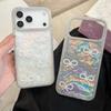 3D Pearl Bow Bling Diamond Inlaid Phone Case For For Iphone 17 17 Air 17 Pro Max Girly Aurora Laser Acrylic Shockproof Cover