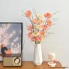 High-End Azalea Artificial Flower Bouquet with Vase for Living Room or Dining Table Decoration