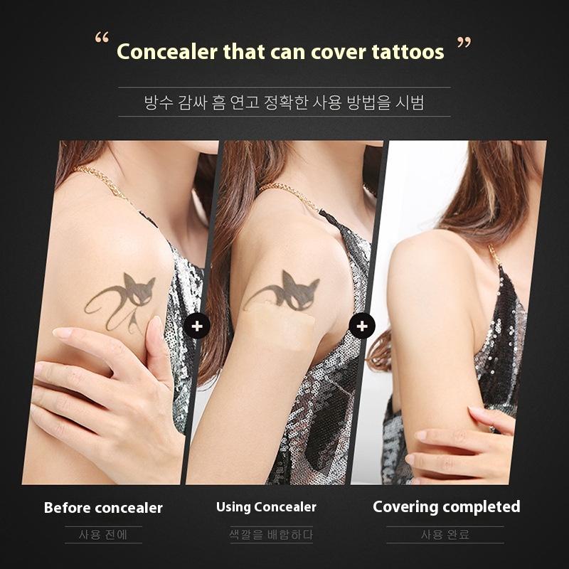 Tattoo Concealer Waterproof Brightening Cover Tattoo Dark Circles Acne Marks Scars Birthmarks Invisible Two-Tone Concealer