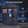 Kitap Köşesi Kiti Gizemli Telefon Kulübesi Kendin Yap Ahşap Puzzle El Yapımı Kitaplık Oyuncak Bebek Evi Modeli Kitap Ayracı Yapı Ev Dekorasyonu