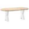 Vidaxl Coffee Table Legs, 2 Pcs, White, 38X(42-43) Cm, Steel