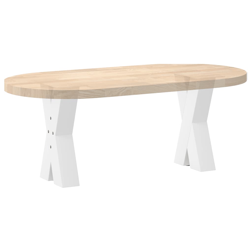 Vidaxl Coffee Table Legs, 2 Pcs, White, 38X(42-43) Cm, Steel
