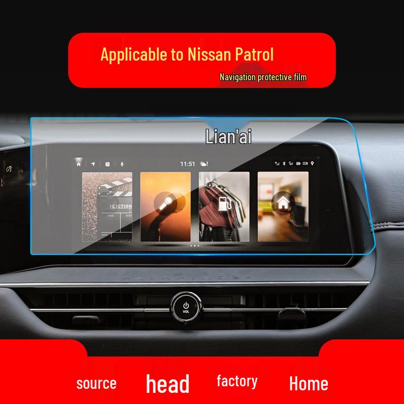 Protective Tempered Film for 25 Nissan X-Trail & Ariya Models' Navigation and Control Screens