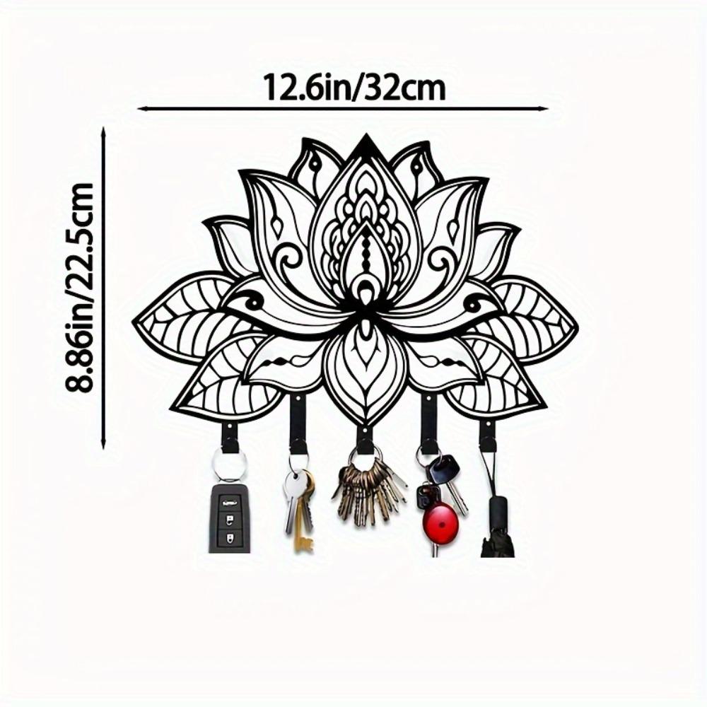 

Iron Wall Art Sculpture Set Arrow Lotus Dog Decor Holiday Gift TY1102 чёрный