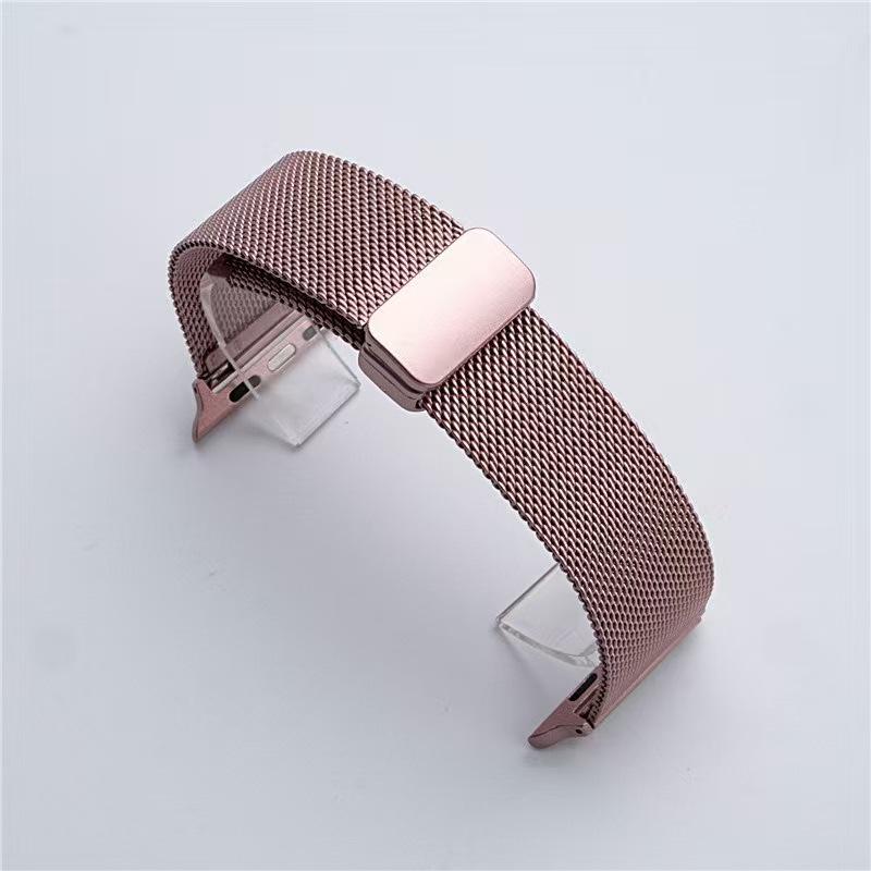 Apple Watch S10 Nerezový milánský magnetický řemínek pro Series 7/8/9