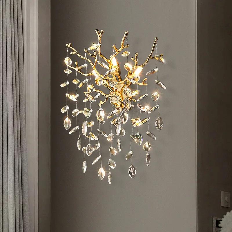 Luxury Crystal Suspension Pendant Lighting Fixture for Dining Room Living Room Lamp for Bedroom Pendant Chandeliers Home Decor