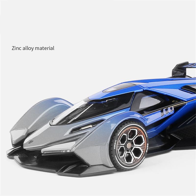 1/22 Lamborghini V12 Vision GT Gran Turismo Alloy Concept Model sportovního auta tlakově lité kovové simulace modelu autíčka Zvuk a světlo Dětský dárek
