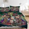 Rick and Morty Adventure Poster Bedding Set Comforter Cover Gift for Bedroom,Includes 1 Cover and 2 Pillowcases, No InsertB427