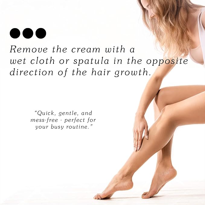 Cremă Depilatoare pentru Femei și Fete | Părți Intime | Piele Mătăsoasă cu Esență de Aloe Vera | Pentru Picioare, Axile și Brațe - 100g (Aloe vera)