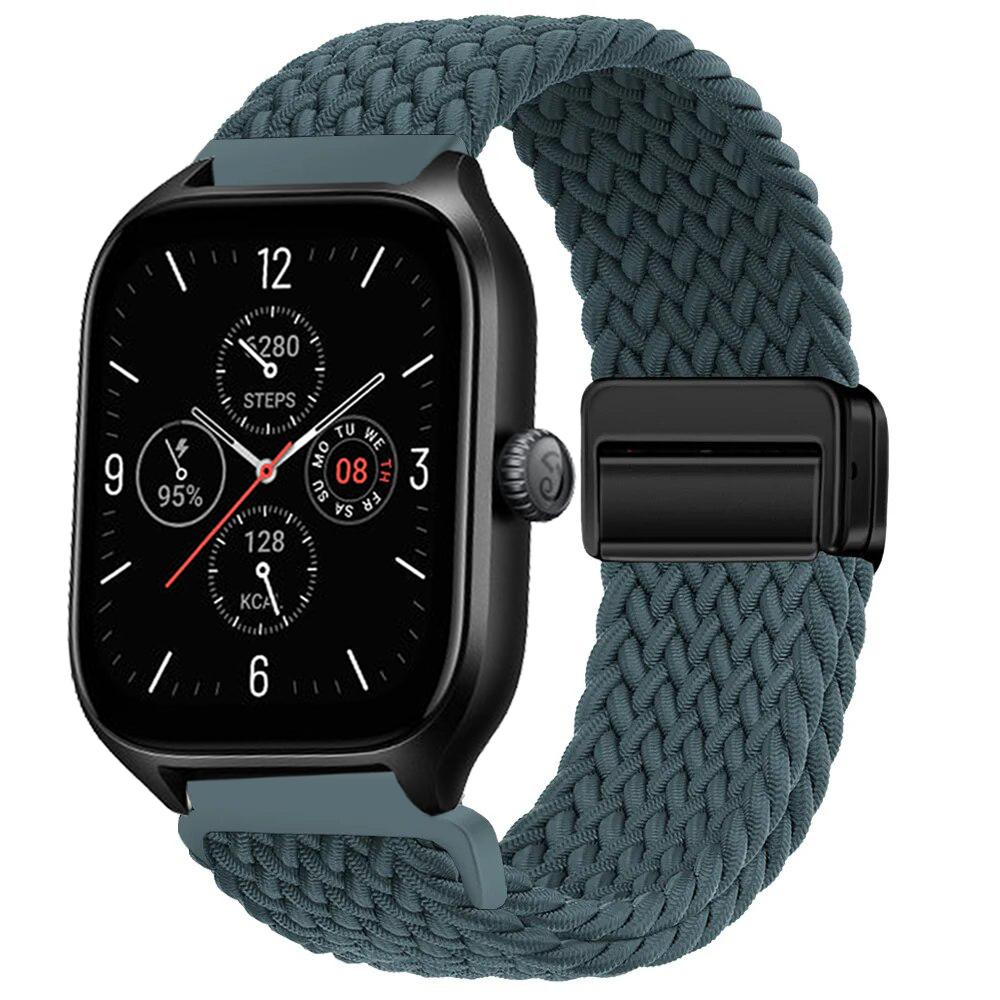 Braided Solo Loop Strap For Amazfit GTS/2/2e/3/4/GTS2 Mini/GTR 2/2e/4/3/Pro Nylon Bracelet Amazfit Bip 6 5 20mm/22mm Watch Band