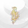 Elegant Peacocks Brooch Pin for Women Rhinestones and Pearls Designs Fashion Accessory for Weddings and Birthdays