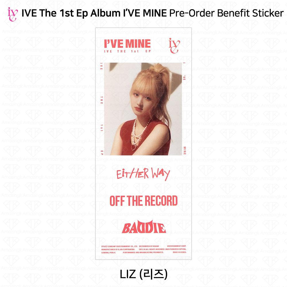 IVE Primul EP I'VE MINE Foto oficială Polaroid Sticker pliat Poster KPOP