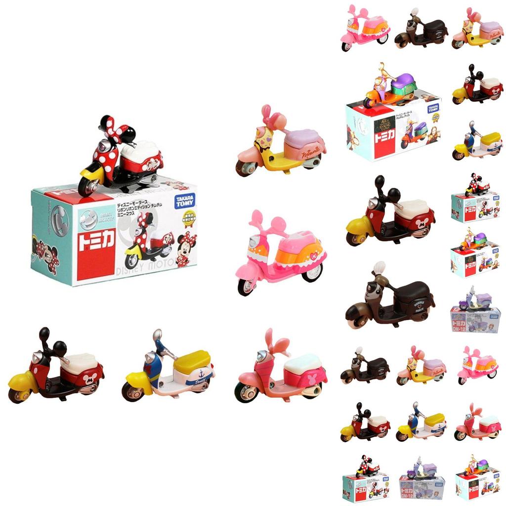 Diecast Toys Tomica Small Alloy Motorcycle Model Minnie Gift Anime