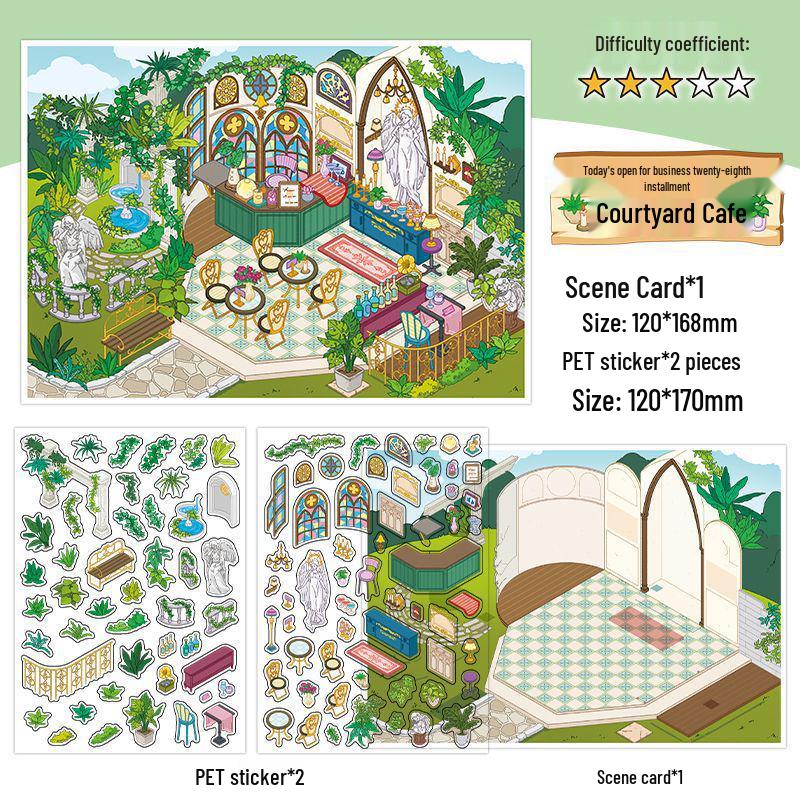 Infeel.Me 3D House Miniature Stickers: 28th Edition for Children s Bullet Journals