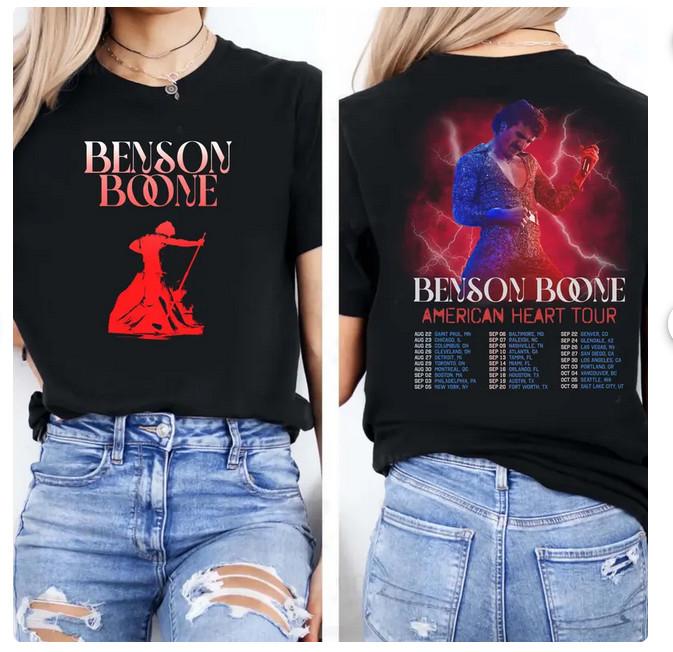 Benson Boone American Heart Tour ShirtBenson Boone tshirt Unisex T-Shirt XL