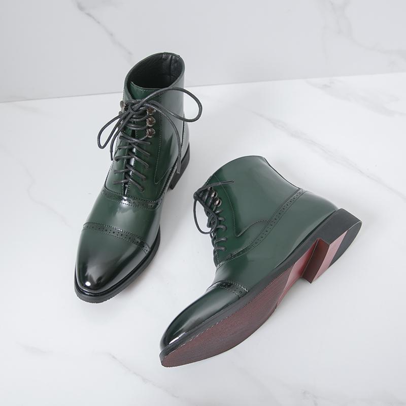 Men High Top Boots PU Low