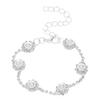 European-American Minimalist Rhinestone Claw Chain Bracelet: Versatile Full Diamond Design for Evening Wear