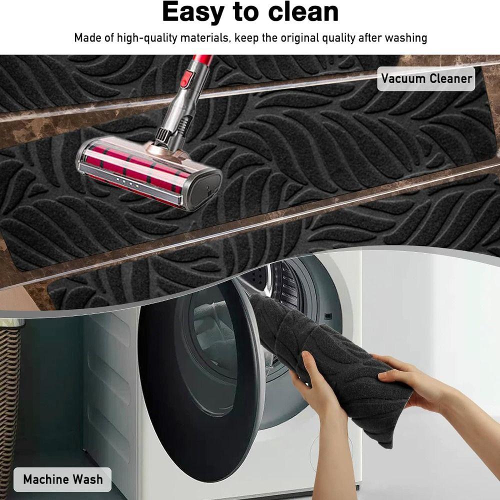 TPR Stair Treads Carpets 76x20cm Brushed Embossed Carpet Indoor Stepping Mat  for Kids Elder