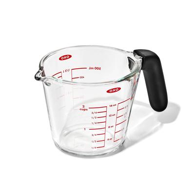 OXO Cam Ölçüm Kabı 500ml Isıya Dayanıklı Mikrodalga Bulaşık Makinesinde Yıkanabilir 11397300