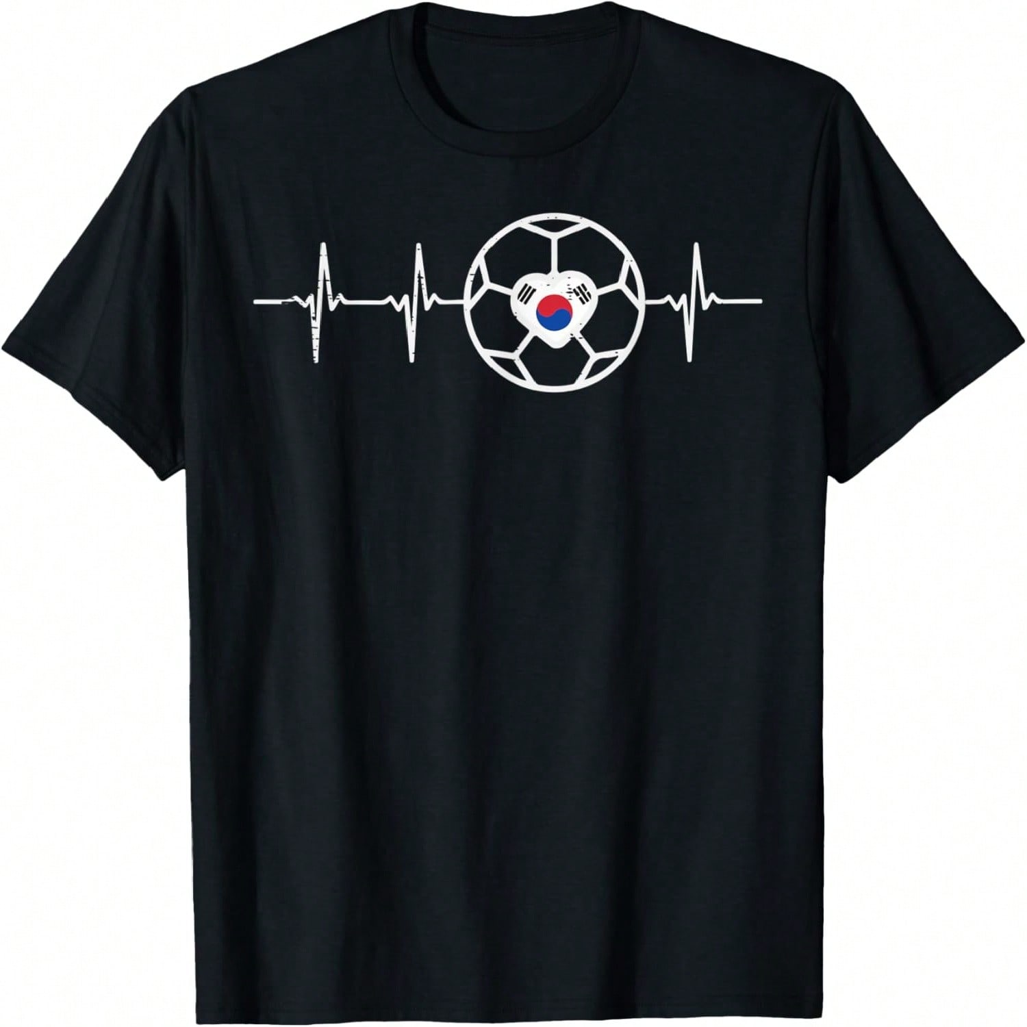 Heartbeat South Korea Soccer Football Fan Men Women Kids T-Shirt S разноцветный