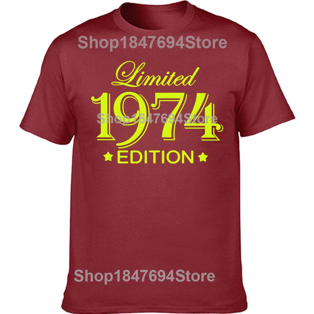 Funny 51 Year Old Gifts Vintage 1974 Limited Edition Birthday T Shirts Graphic Cotton Streetwear Short Sleeve T-shirt