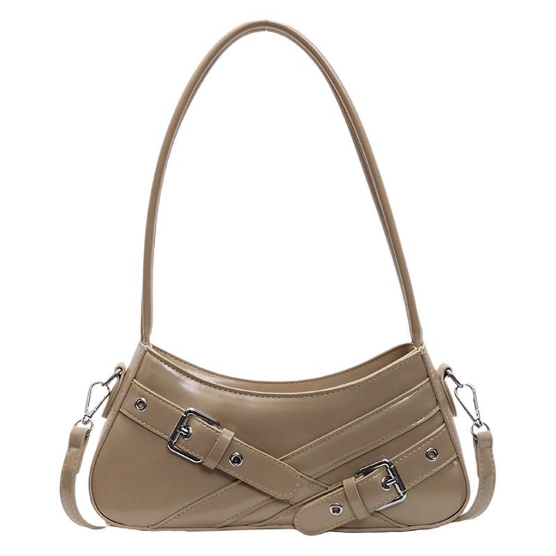 Fashionable high-end underarm bag women's 2025 autumn new motorcycle bag niche simple commuter shoulder bag