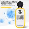 LCD Digital Refractometer 0-18% Sodium Hypochlorite Refractometer Portable Handheld NaCIO Concentration Tester ATC Refractometer
