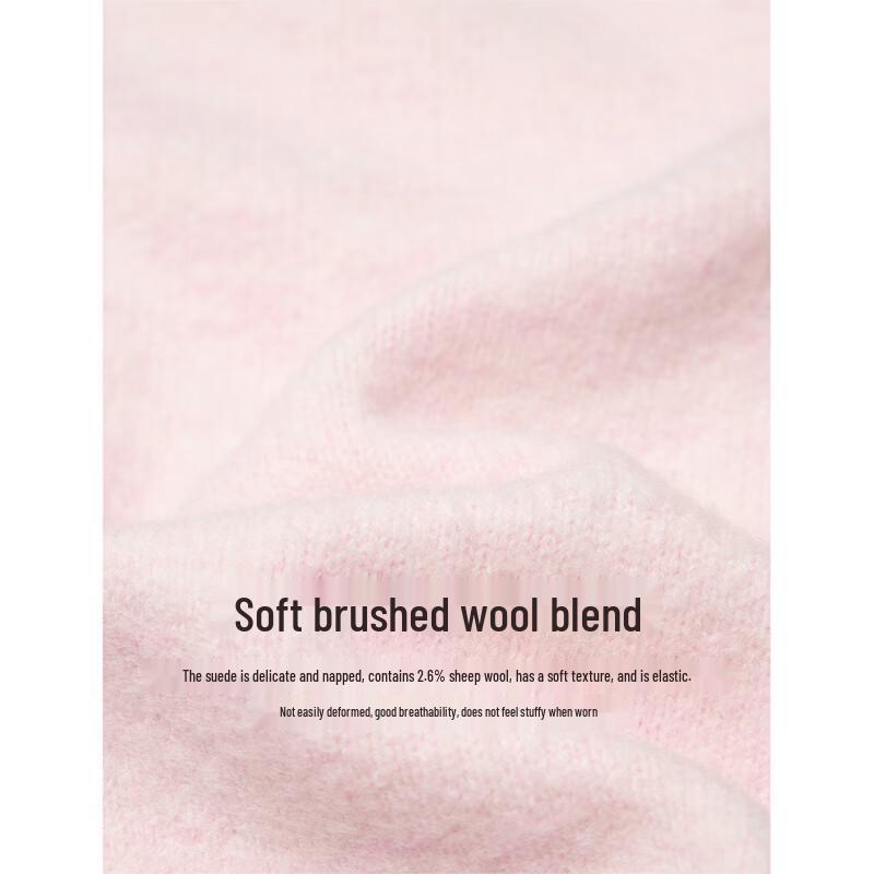 INMAN Women's Little Fragrance Style Light Pink Knit Cardigan