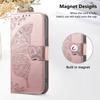 For Xiaomi Poco M7 4G (169mm) Case with Strap Butterfly Pattern PU Leather Wallet Phone Cover