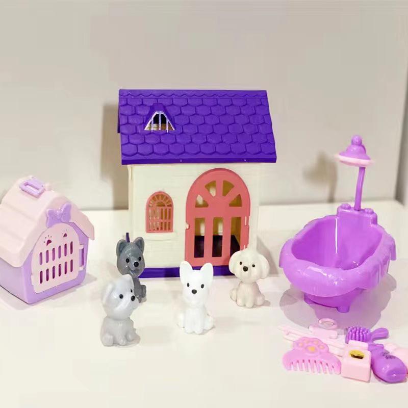 First-Class Cute Superior-Grade Dog Pet Top-Grade Basket Premium-Quality Family Play Sets Premium-Quality Dog High-Standard Doll Collection
