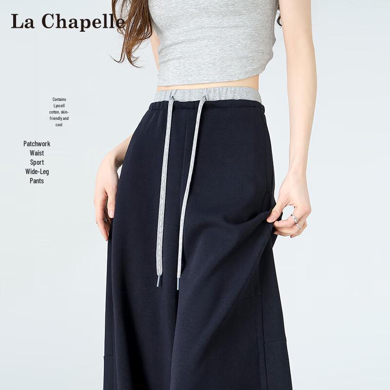 Women s High-Waist Drawstring Wide-Leg Casual Pants M