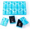 Craftdady 12 Pack Light Sky Blue Jewelry Boxes, Small Rectangle Paper Jewelry Present Boxes with Lids Bowknot Necklace Pendant Ring Earring Packing