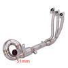 For CFMOTO 675SR SS 2024-2026 675NK 2025 2026 Exhaust System Muffler Tail Pipe Header 304 Stainless Steel Escape With DB Killer