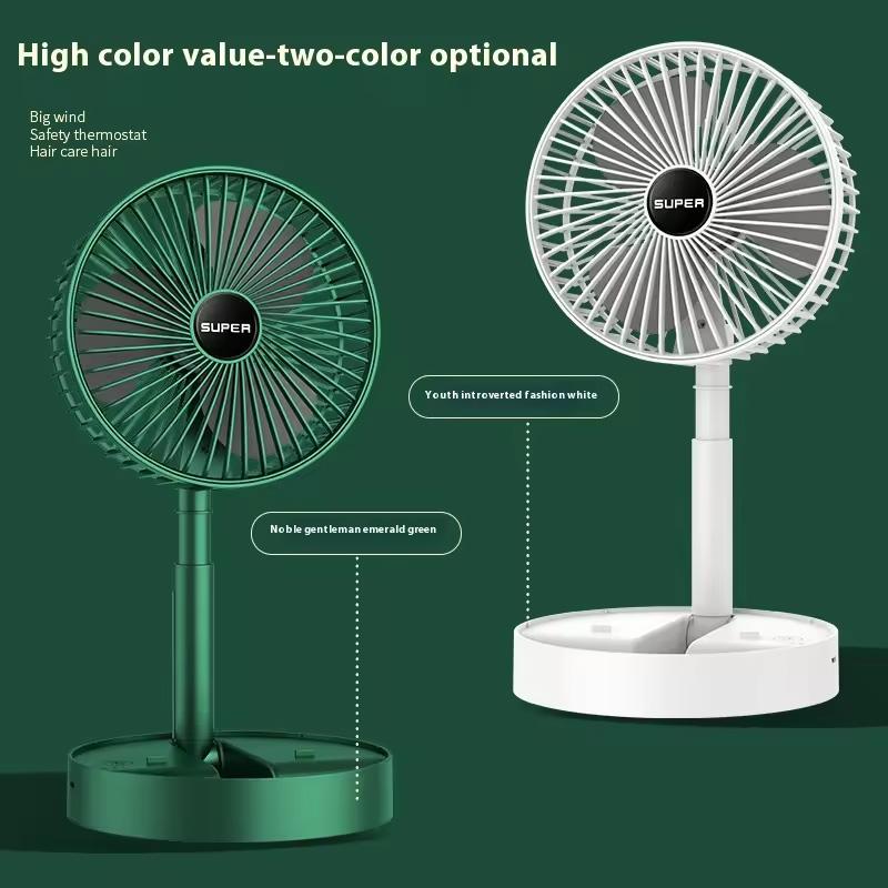 Summer Hot Sale Home Appliances Desk Rechargeable Usb Powered High Quality Fan Portable Folding Charging Table Fan