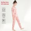 Hodohome Kids' Cotton Blend Long-Sleeve Loungewear Set