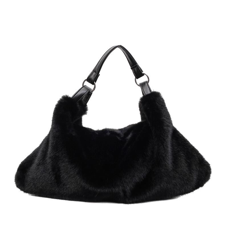 

2026 Autumn/winter Casual Casual Tote Milk Cott Zipper Solid Color Crossbody Bags Large Capacity High Quality Women s Handbags чёрный