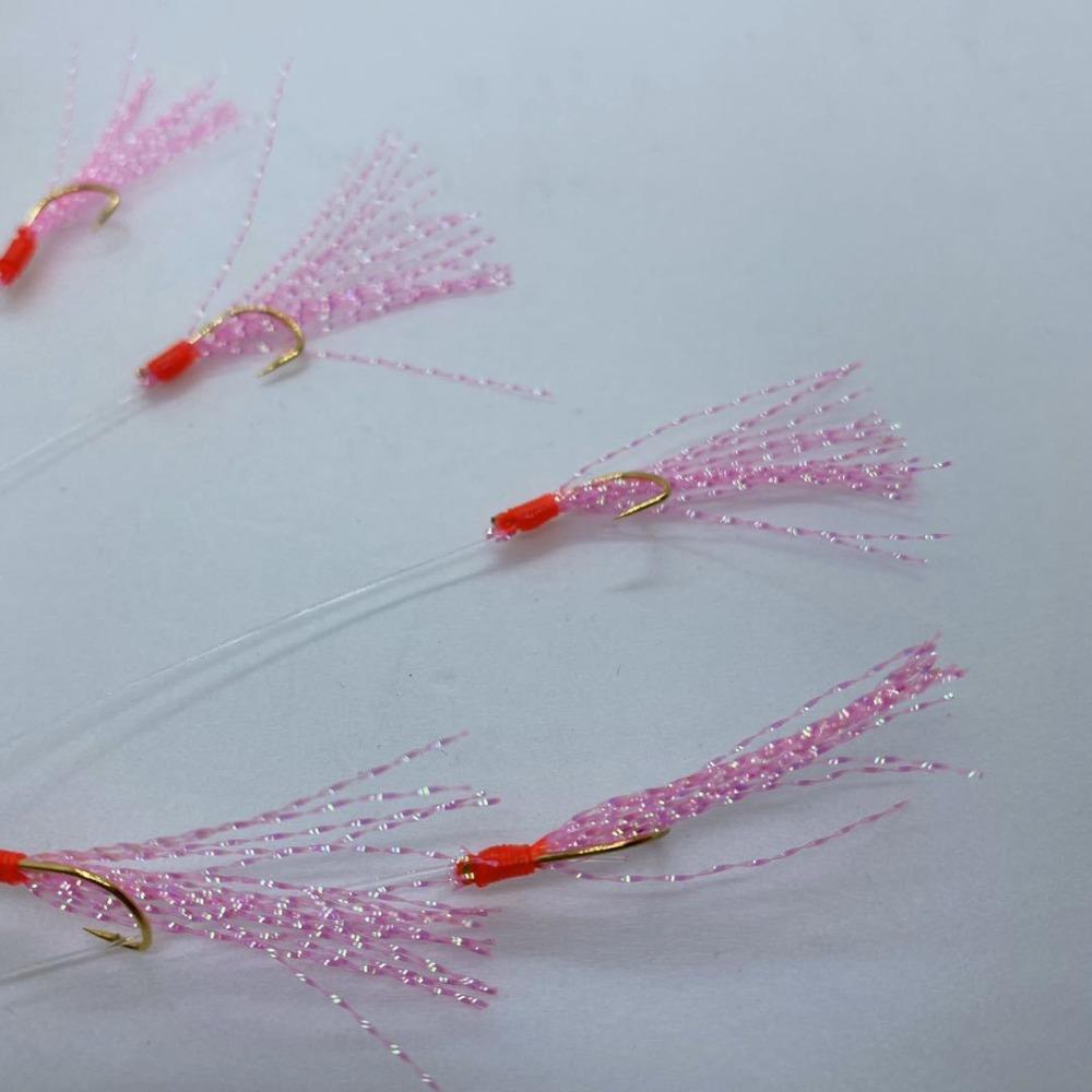 Mackerel Feathers Sabiki Rig Hook Carbon Steels Lunker Sabiki Rig  Cod/Mullet/Shark