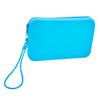 Large Capacity Silicone Cosmetic Organizer Solid Color Portable Makeup Pouch  for Outdoor