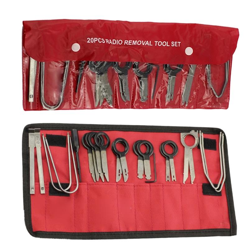 20 Pcs Practical Car Speaker Disassembly Tool Set Automobile Stereo Removal Radio Keys Remove Tools Repair Modification
