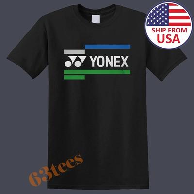 Yonex Sport Badminton Herr Svart Storlek S till 3XL